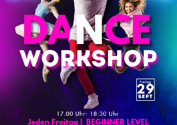 Dance Workshop für Anfänger jeden Freitag von 17 Uhr bis 18.30 im Offenen Treff des Big House